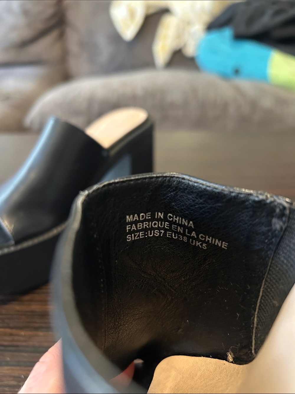 Urban Outfitters Black Platform Mule Heels - Picture 5 of 5